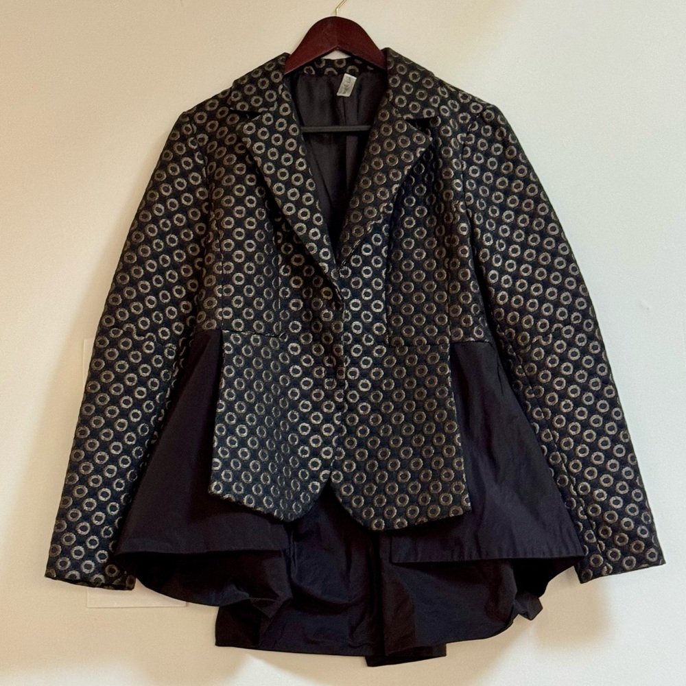 Il Vento & La Seta | Metallic Layered Blazer Suit Jacket